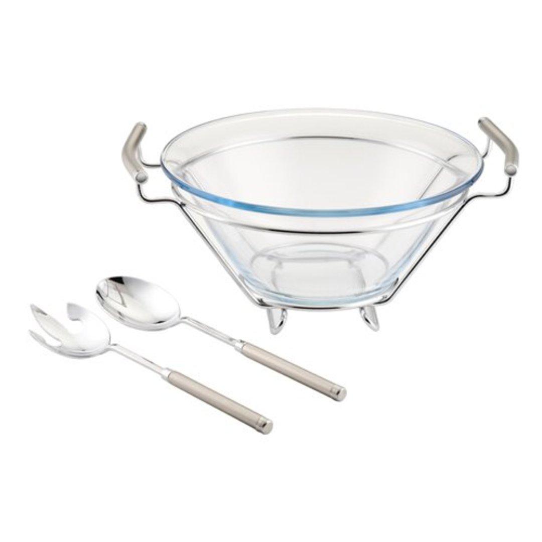 Imagem ilustrativa para Jogo para salada em vidro borossilicato 3 peças