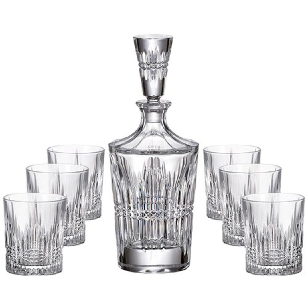 Imagem ilustrativa para Jogo para whisky Vincent 7 peças em cristal (850ml+6x300ml)