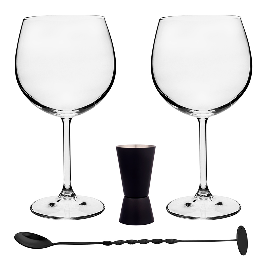 Fotografia para o produto Kit de 04 peças para Gin L31xP31xA13cm