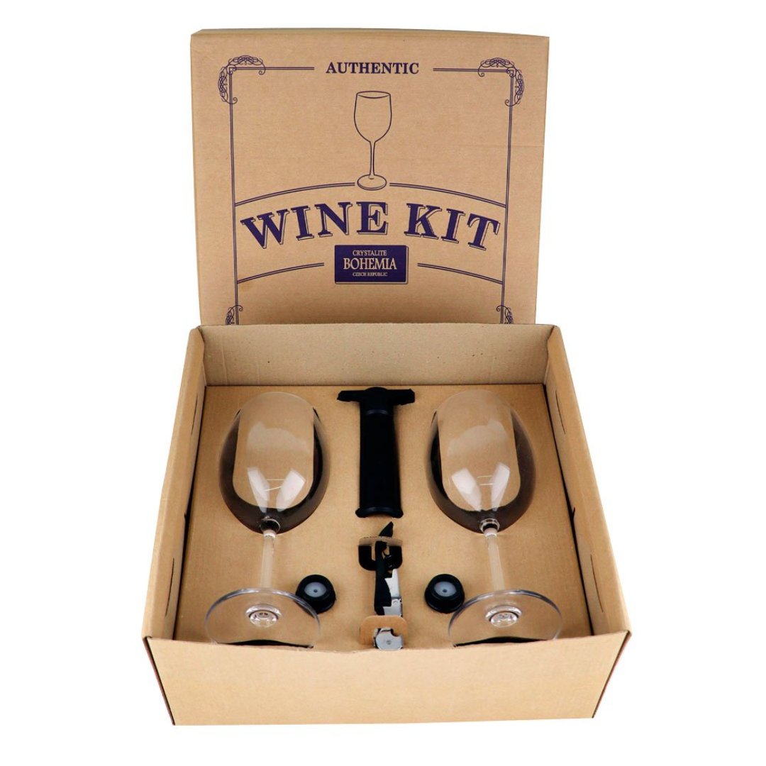 Fotografia para o produto Kit de 06 pecas Bohemia Authentic Collection para vinho L31xP31xA13cm cor preto