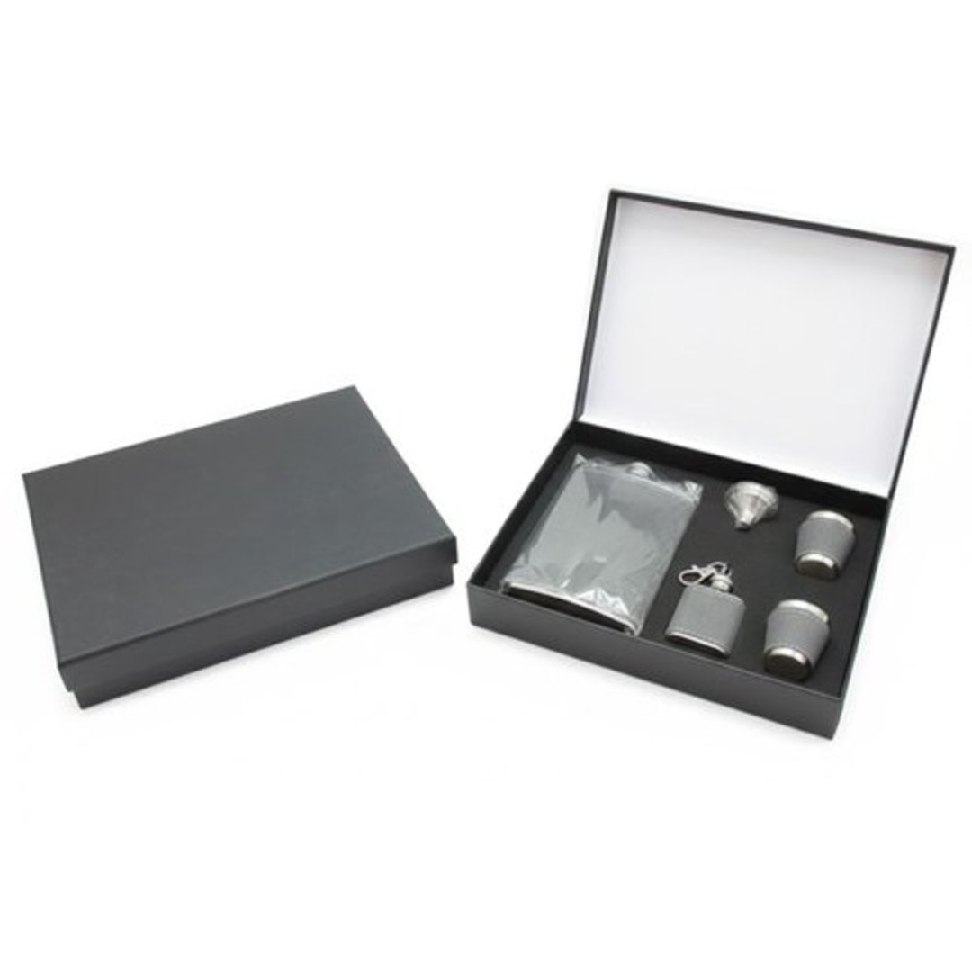 Imagem ilustrativa para Kit para bebidas com cantil em inox 5 peças P18xL23xA4cm sortido