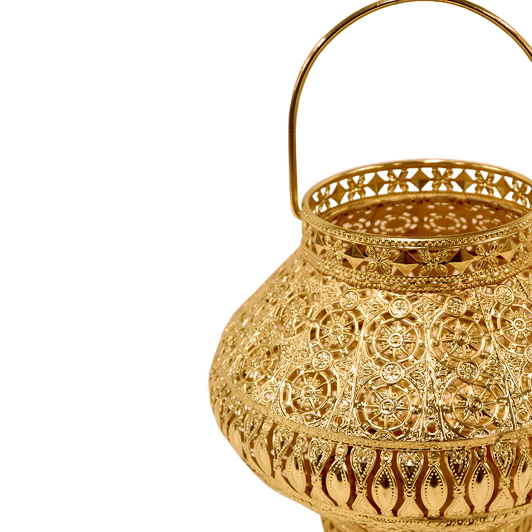 Fotografia para o produto Lanterna decorativa em ferro 018,5xA16,5cm