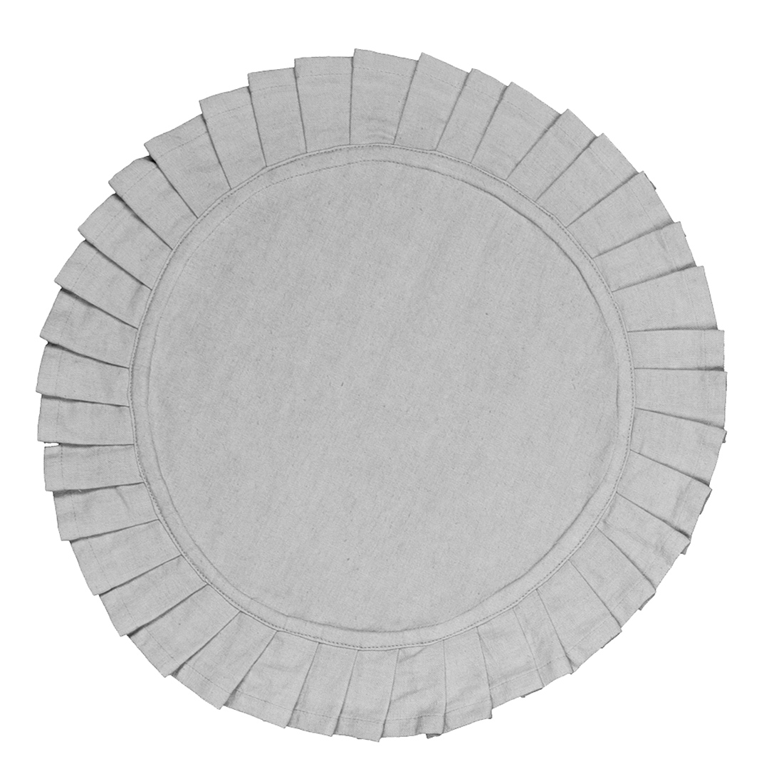 Imagem ilustrativa para Lugar americano em tecido 33cm cor cinza