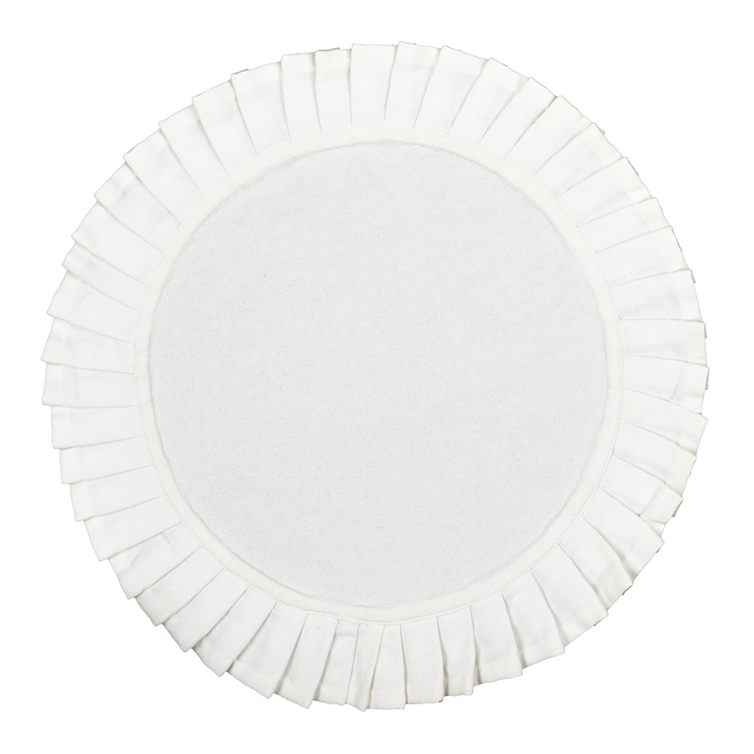 Imagem ilustrativa para Lugar americano em tecido 33cm cor branca