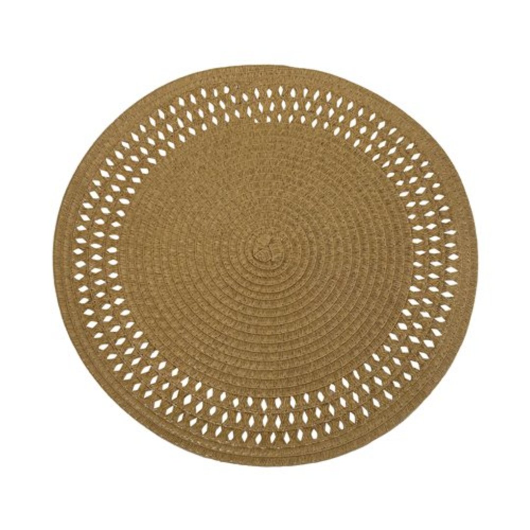 Imagem ilustrativa para Lugar americano redondo em PVC D38cm palha