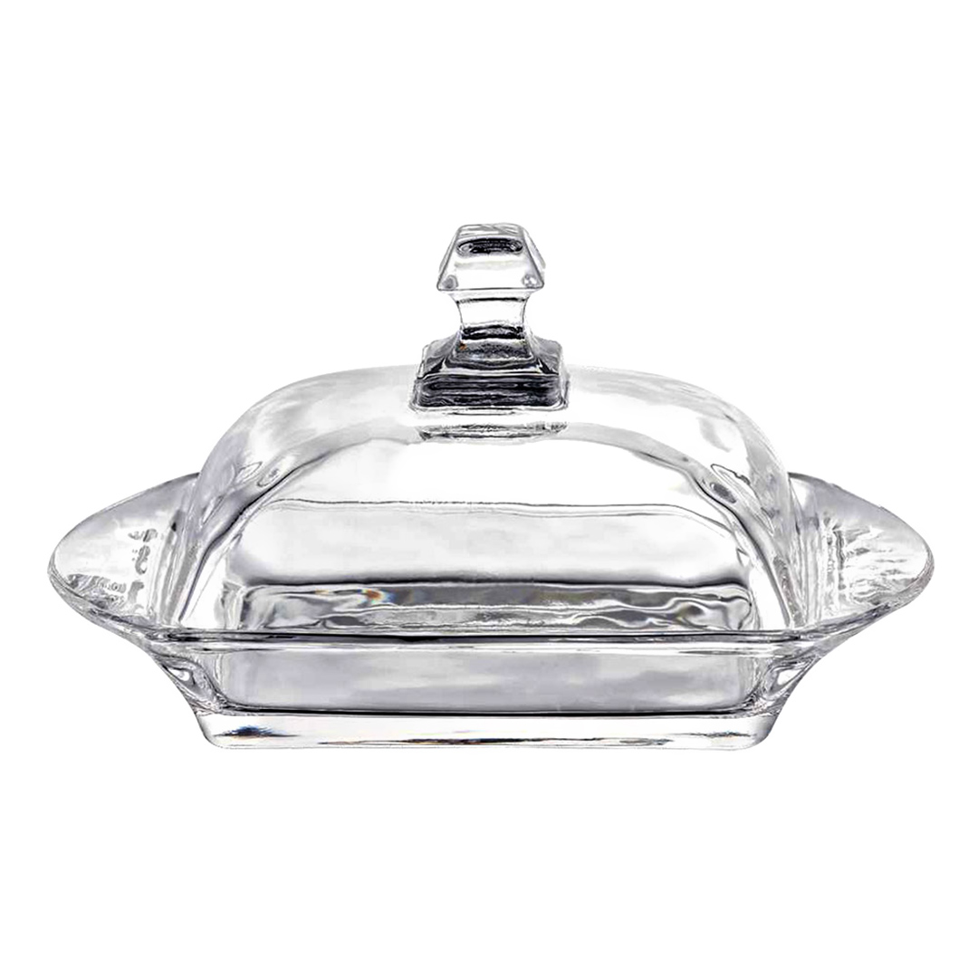 Imagem ilustrativa para Manteigueira em cristal com tampa L17xP10xA9cm