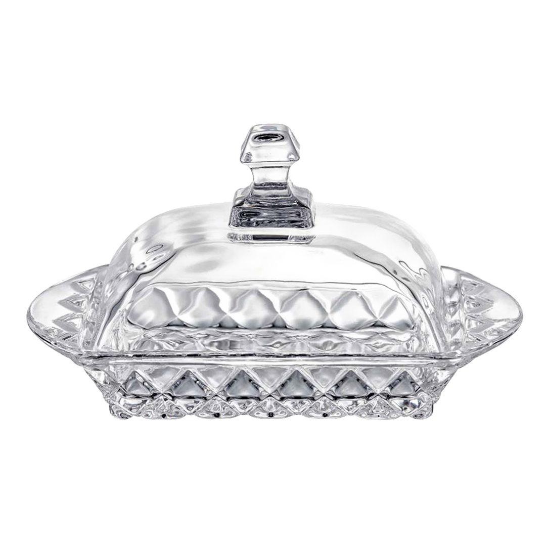 Imagem ilustrativa para Mantegueira em cristal com tampa L17xP10xA9cm