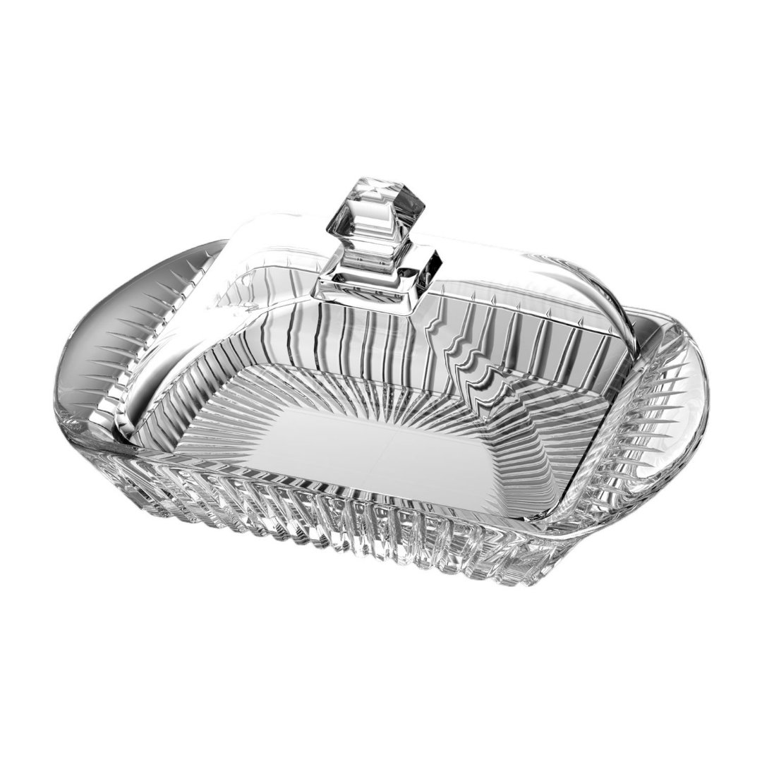 Imagem ilustrativa para Manteigueira em cristal ecológico com tampa P10,5xL17,2xA9cm