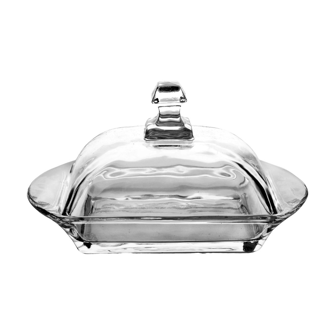 Imagem ilustrativa para Manteigueira em cristal ecológico com tampa P10,5xL17,2xA9cm