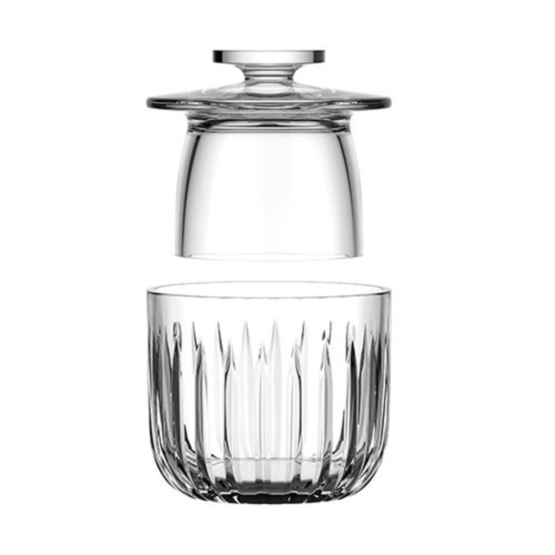 Imagem ilustrativa para Manteigueira francesa em cristal ecológico D9,2xA9,9cm