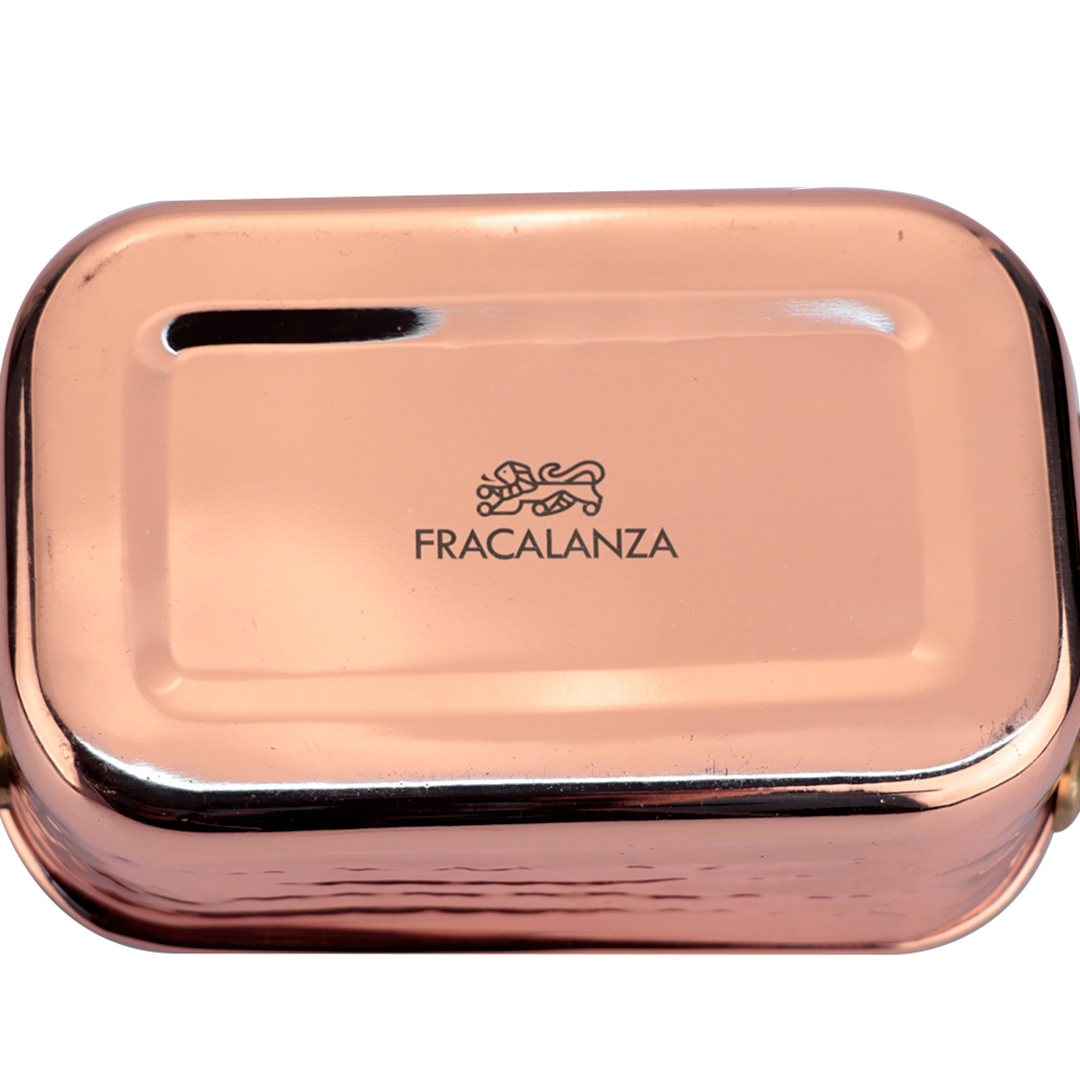 Fotografia para o produto Mini Bowl martelado com alça em aço inox L14xP9,5xA4,5cm