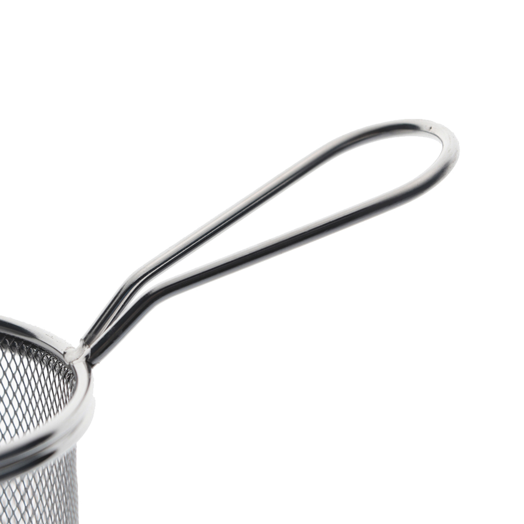 Fotografia para o produto Mini cesta redonda para alimentos em aço inox 08,8xA9cm