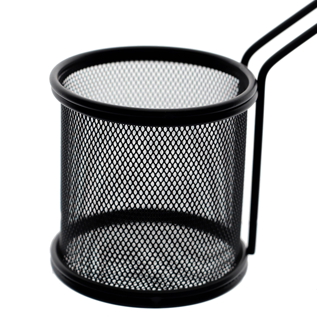 Fotografia para o produto Mini cesta redonda para alimentos em aço inox 08,8xA9cm