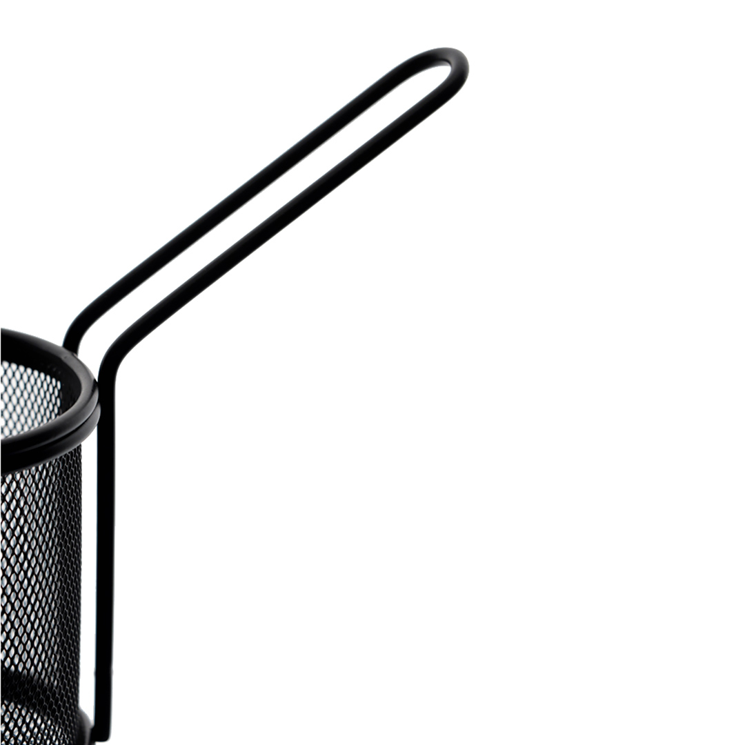 Fotografia para o produto Mini cesta redonda para alimentos em aço inox 08,8xA9cm