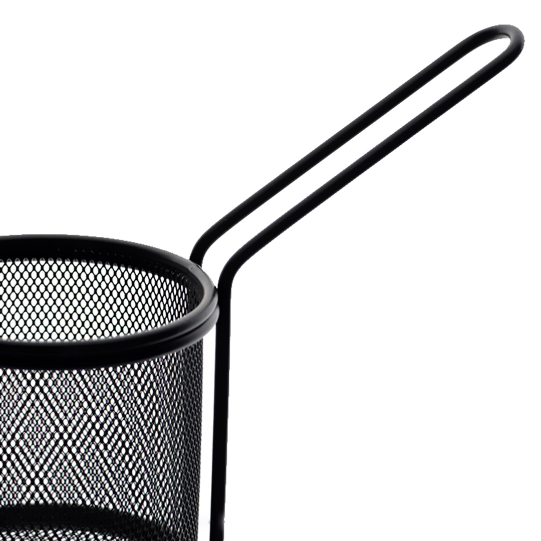 Fotografia para o produto Mini cesta redonda para alimentos em aço inox 08,8xA9cm