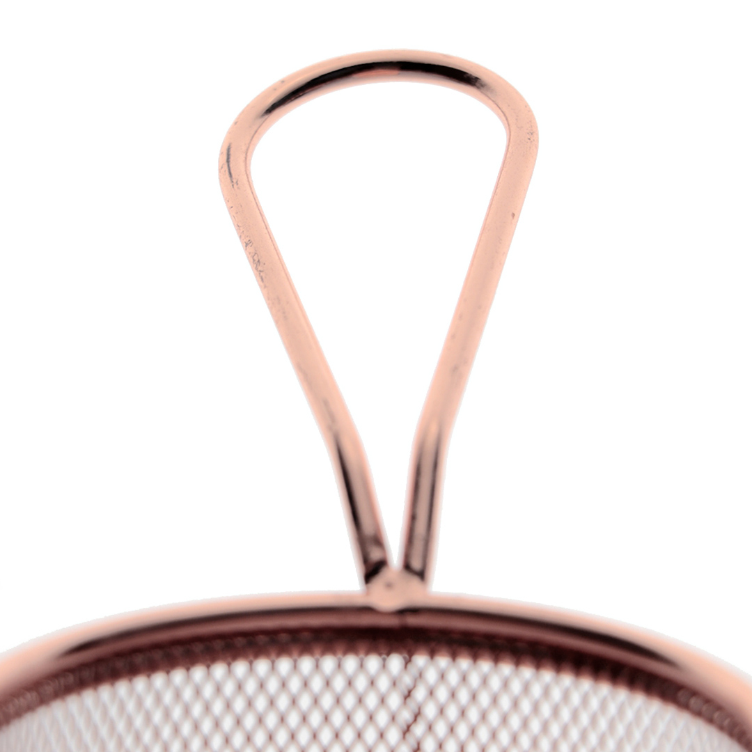 Fotografia para o produto Mini cesta redonda para alimentos em aço inox 08,8xA9cm cor rosé