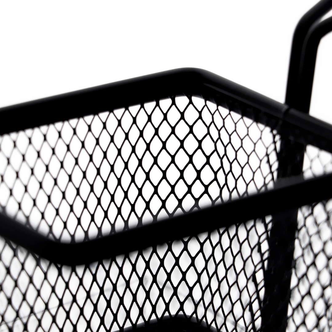 Fotografia para o produto Mini cesta retangular para alimentos em aço inox L10xP8xA7,5cm