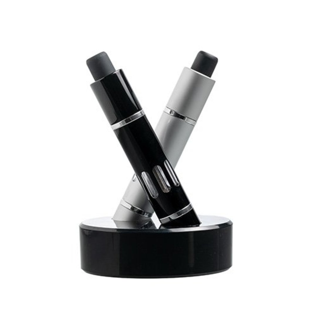 Imagem ilustrativa para Moedor para sal e pimenta em ABS e acrílico com base P11xL8xA16cm preto e prata