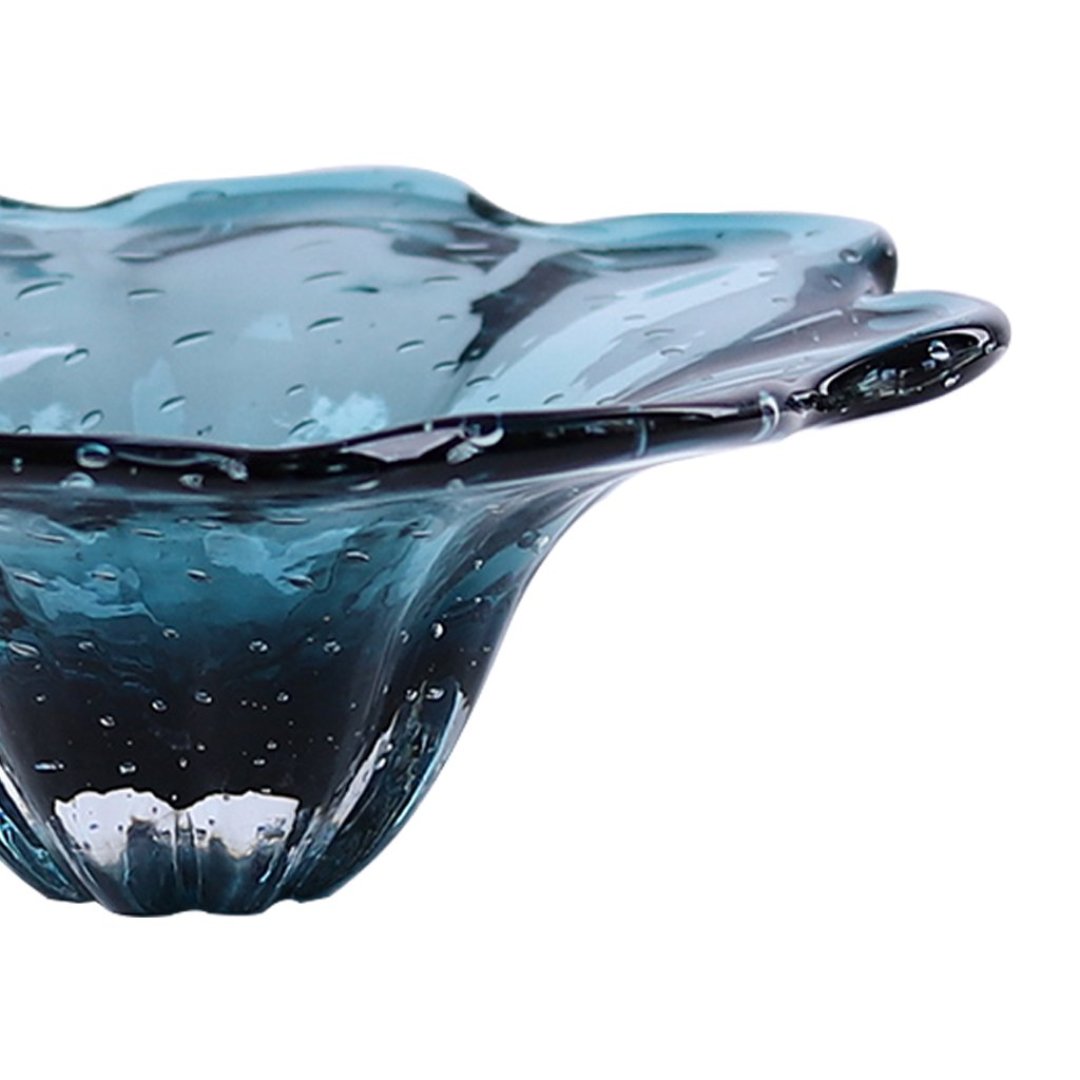 Fotografia para o produto Murano centro de mesa em vidro 026xA10cm cor azul