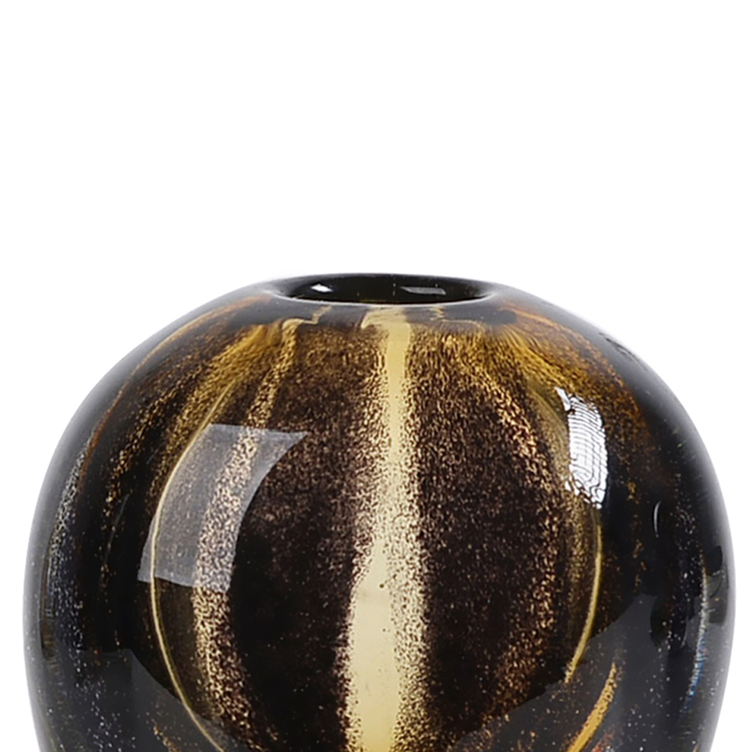 Fotografia para o produto Murano Espiral em vidro L12,5xP8,5xA14cm cor âmbar