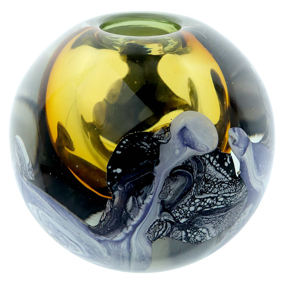 Fotografia para o produto Murano Espiral em vidro 011xA10,5cm cor âmbar