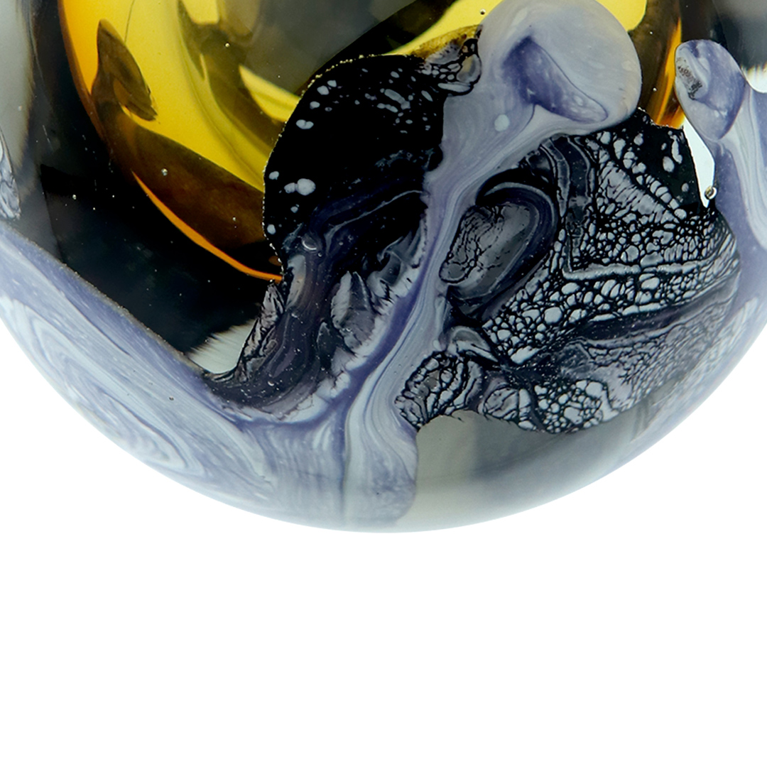 Fotografia para o produto Murano Espiral em vidro 011xA10,5cm cor âmbar