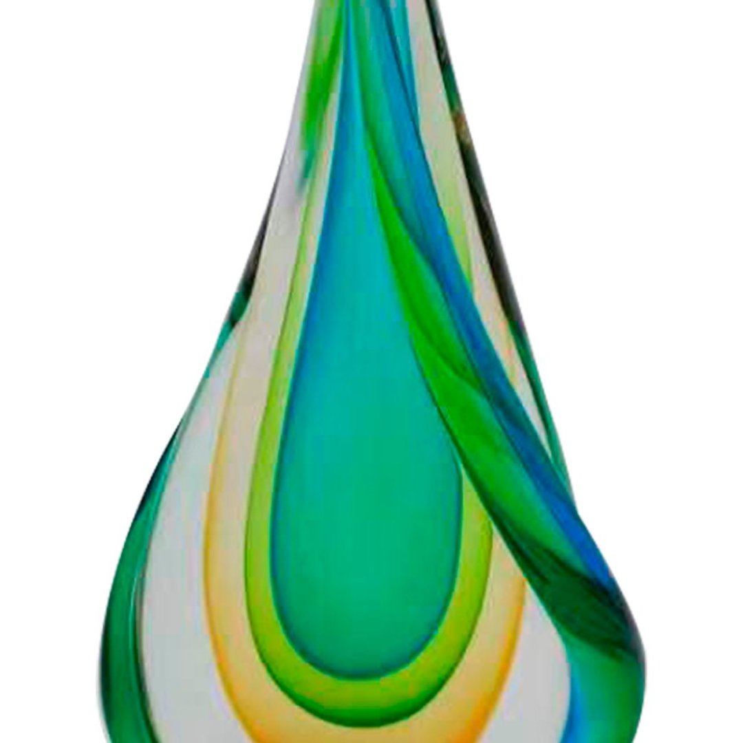 Fotografia para o produto Murano gota colorido em vidro L11,9xP5,7xA24,5cm
