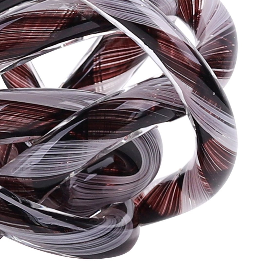 Fotografia para o produto Murano torcido em vidro L12xP12xA12cm cor preta