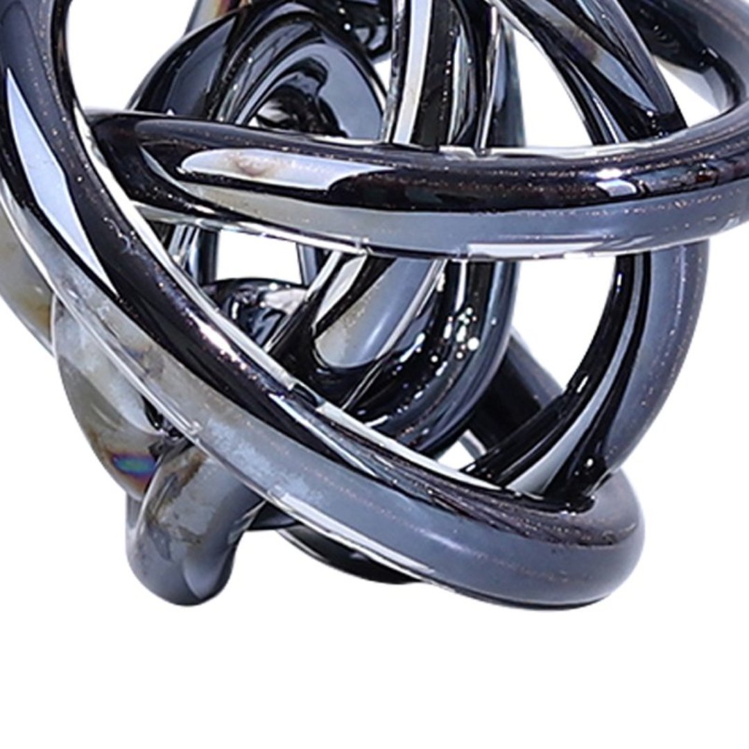 Fotografia para o produto Murano torcido em vidro L12xP12xA12cm cor preta