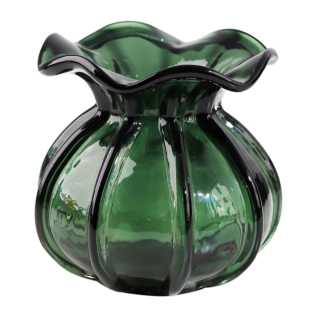 Imagem ilustrativa para Murano em vidro D12xA12cm verde esmeralda