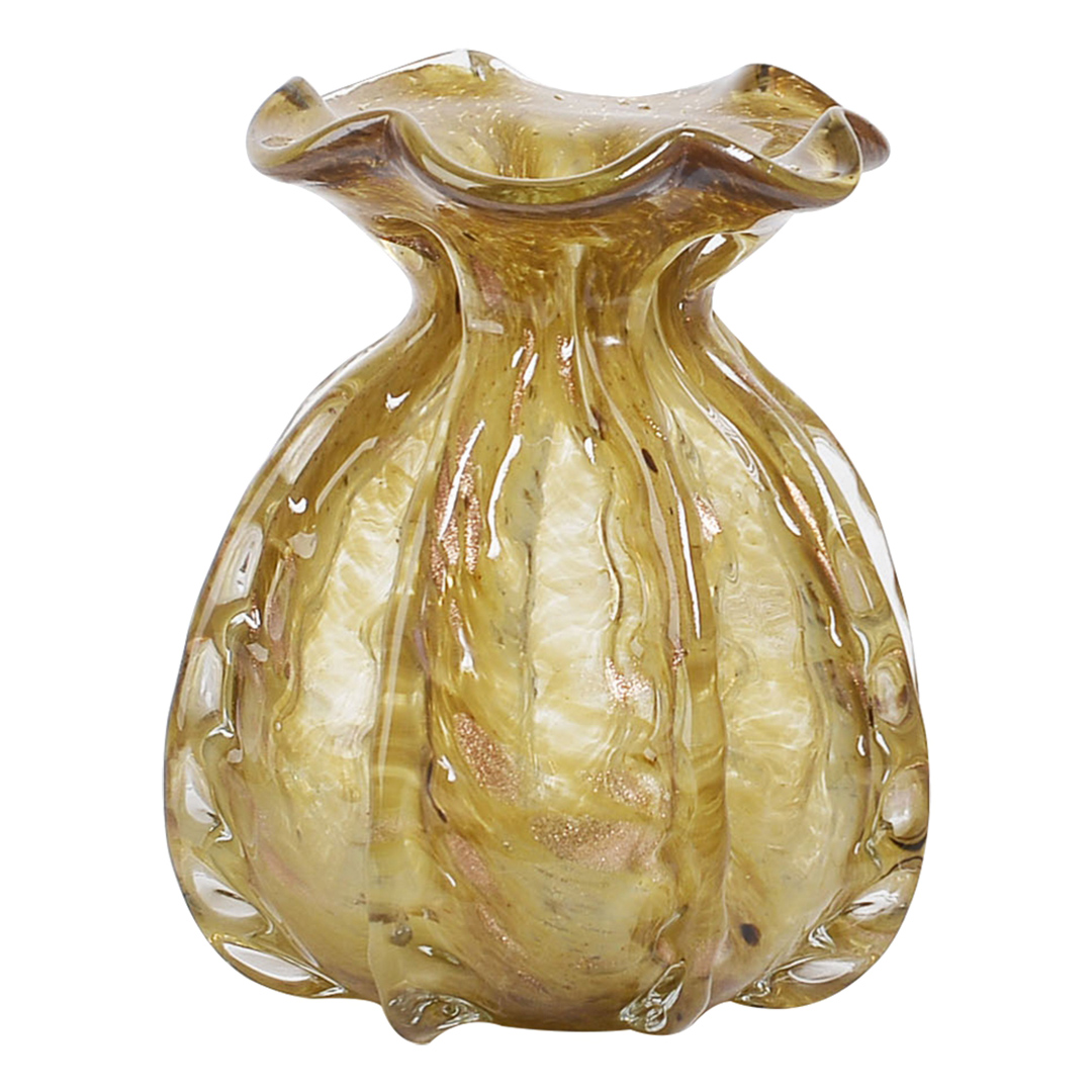 Imagem ilustrativa para Murano golden em vidro P13,5xL13,5xA18cm champanhe