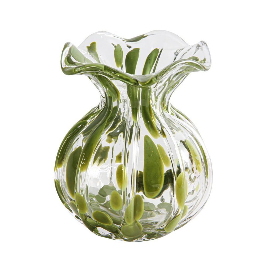 Fotografia para o produto Murano Trouxinha em vidro L13xP16cm cor verde oliva