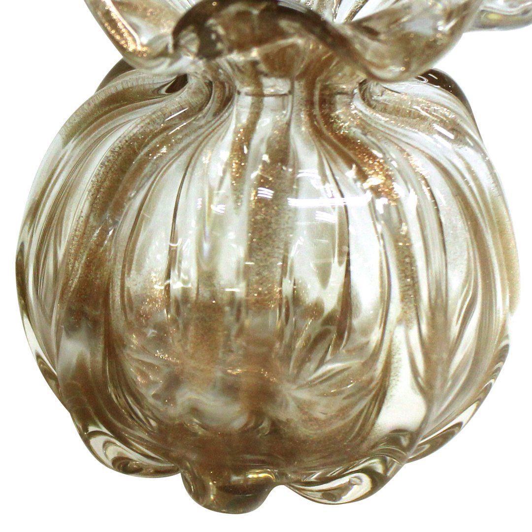 Fotografia para o produto Murano Trouxinha Golden em vidro L10xP10xA11cm cor champanhe