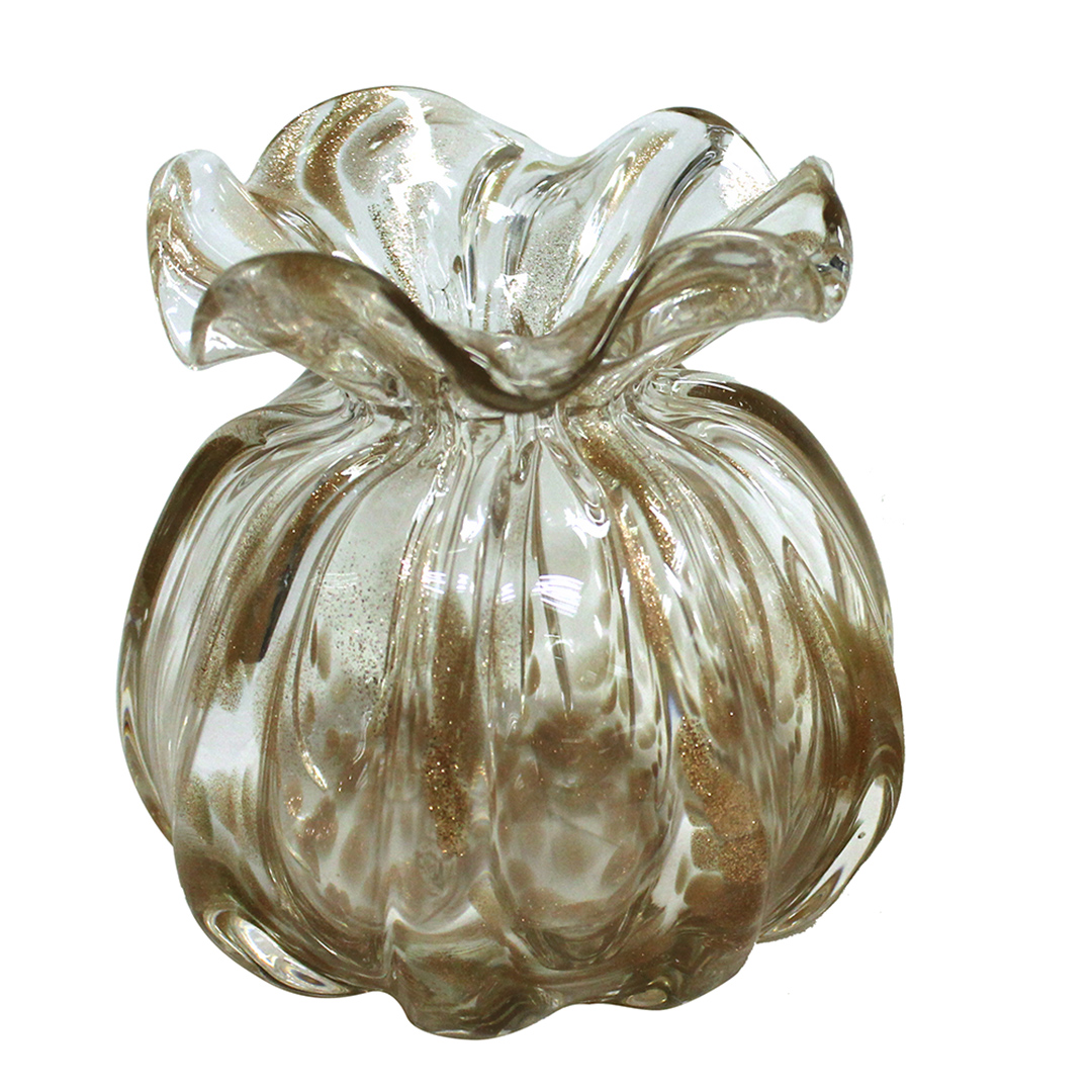 Imagem ilustrativa para Murano golden em vidro D12xA12cm champanhe