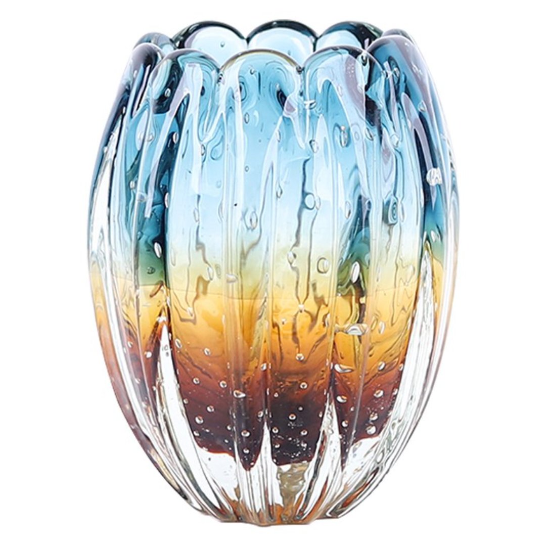 Fotografia para o produto Murano vaso colorido em vidro 015,5xA20cm