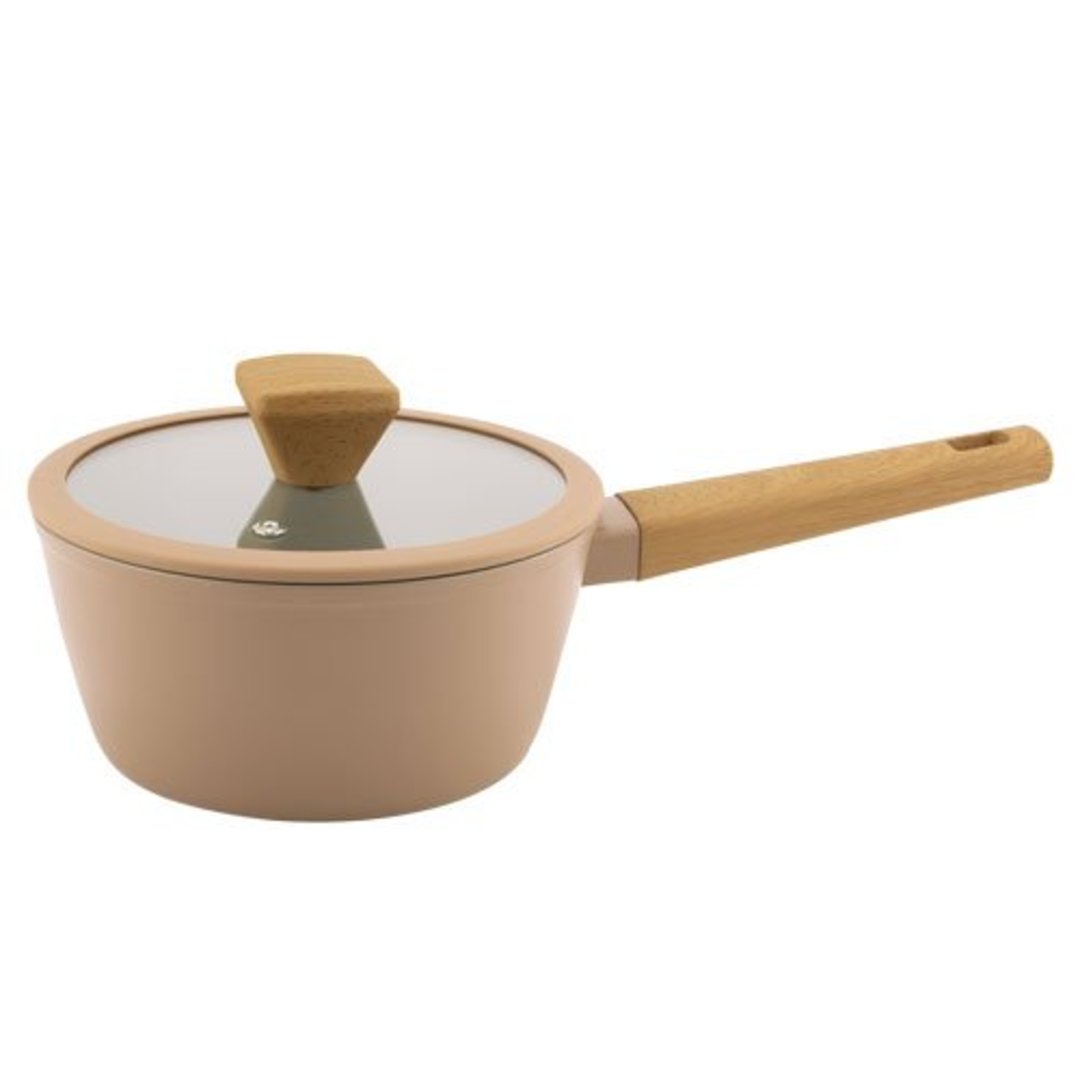 Imagem ilustrativa para Panela antiaderente em aluminio rev cerâmico com tampa de vidro 2,2L D20cm fendi mocha