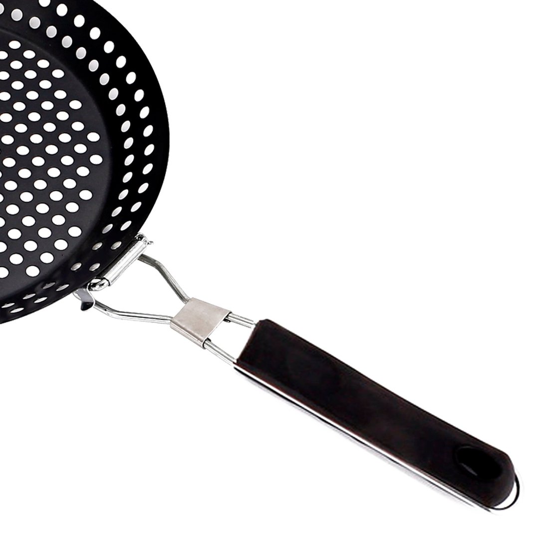 Fotografia para o produto Panela para grelhar antiaderente com cabo emborrachado 030xA4cm cor preta