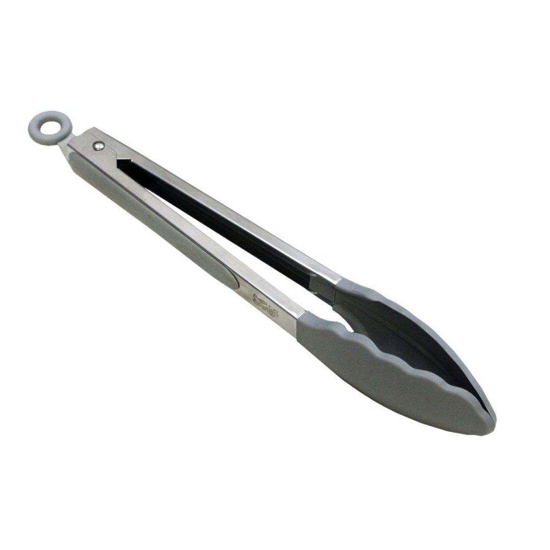 Fotografia para o produto Pegador Cucina de silicone com cabo em aço inox A21cm cinza Fotografia para o produto Pegador Cucina de silicone com cabo em aço inox A21cm cinza