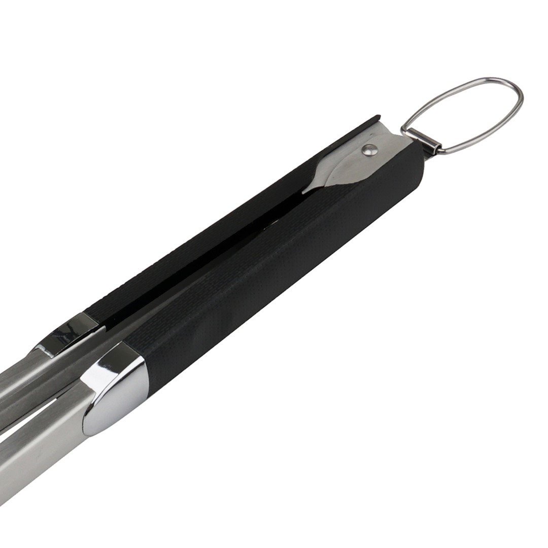 Fotografia para o produto Pegador de carnes em aço inox com cabo em plástico A46cm