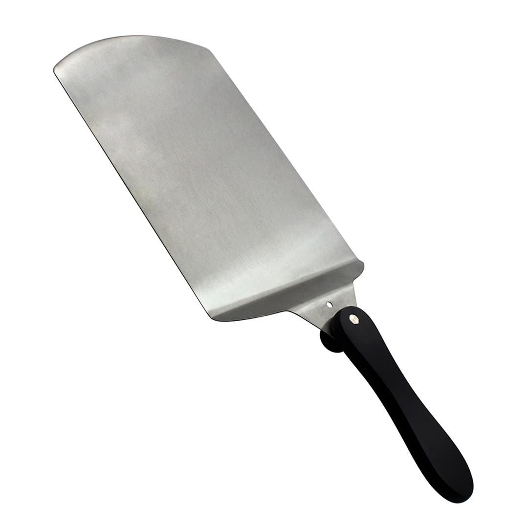 Imagem ilustrativa para Pegador para pizza em aço inox com cabo em plástico A39cm preto