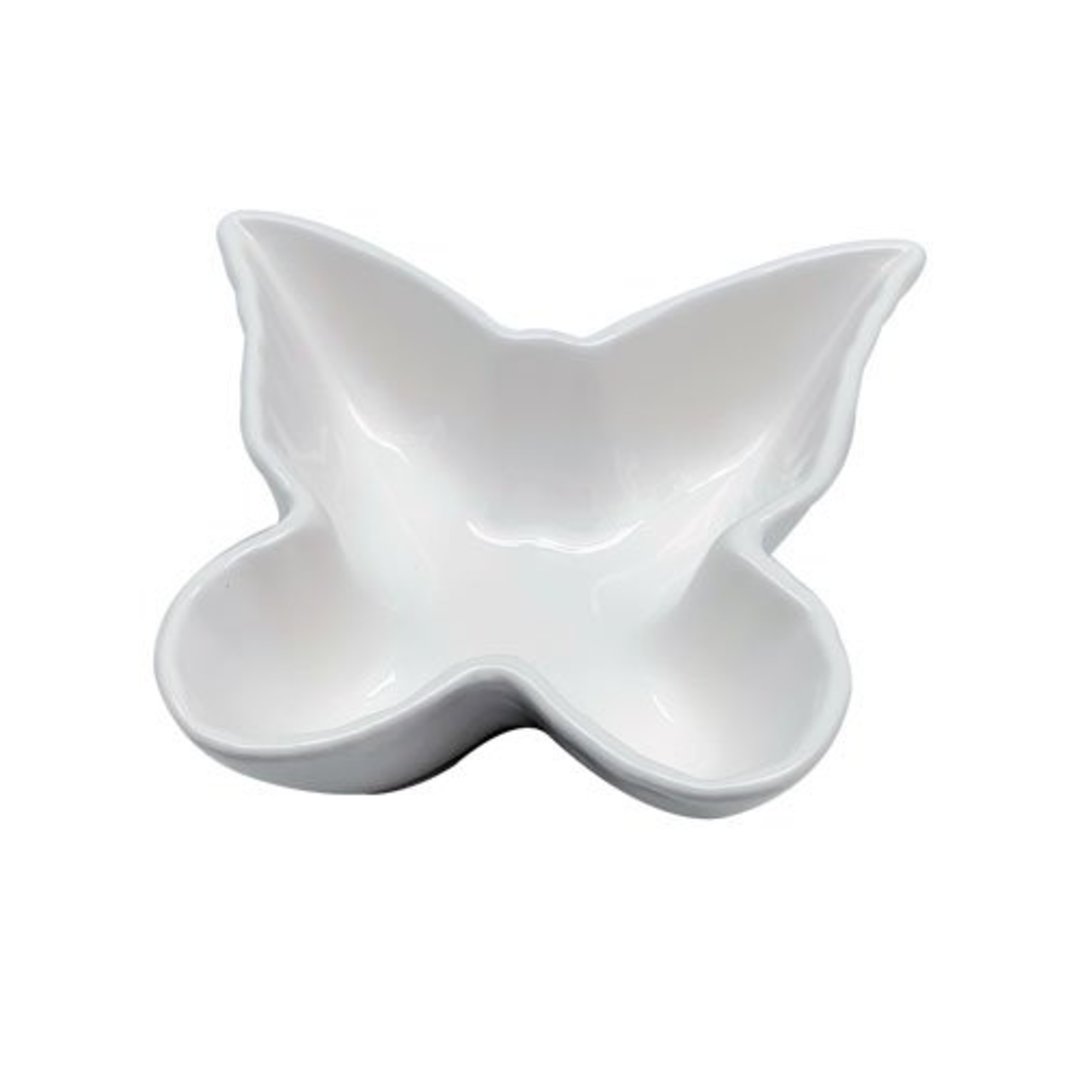 Imagem ilustrativa para Petisqueira Borboleta em new bone china 175ml P13xL11,5xA4cm