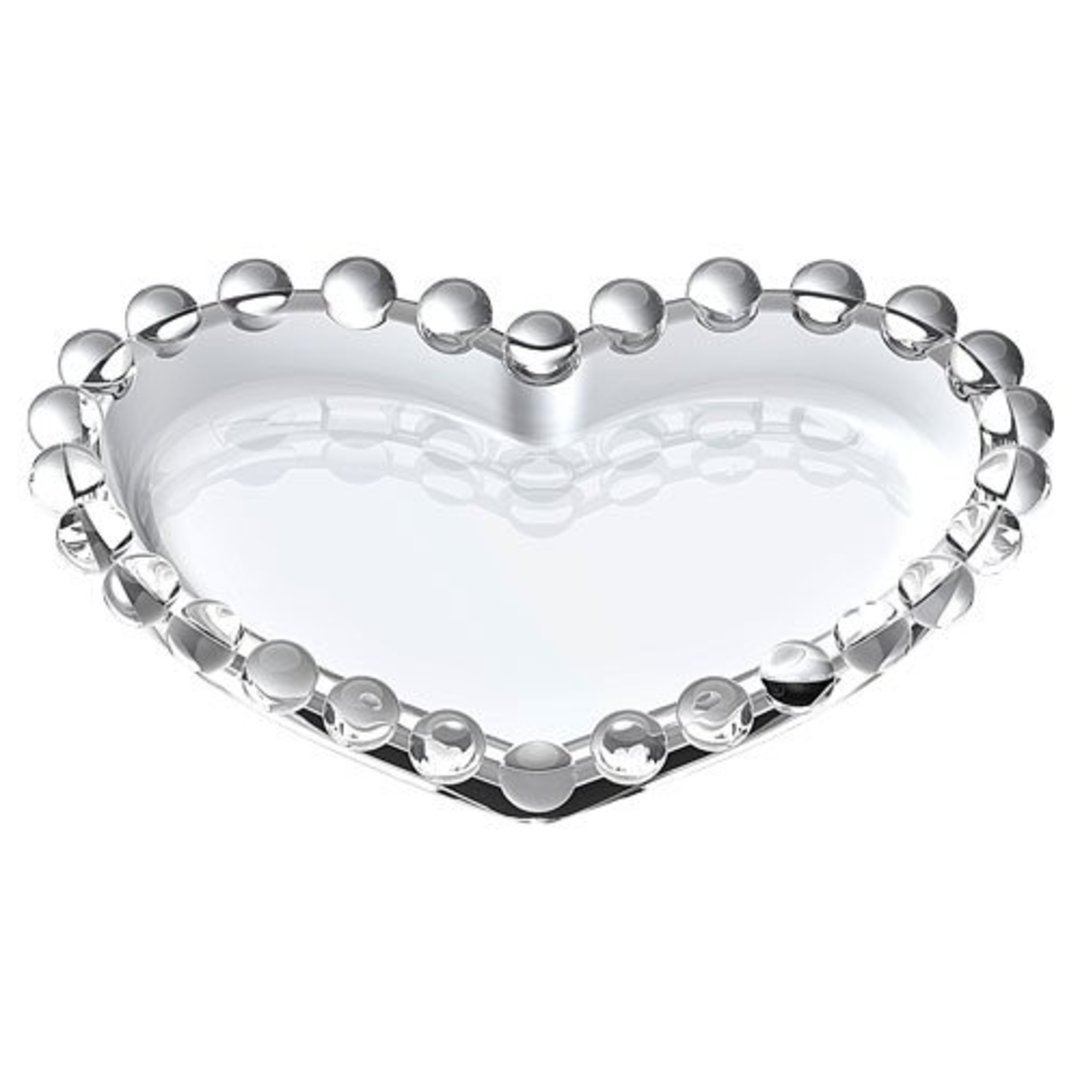 Fotografia para o produto Petisqueira coracao em cristal L11xP9,5xA1,5cm