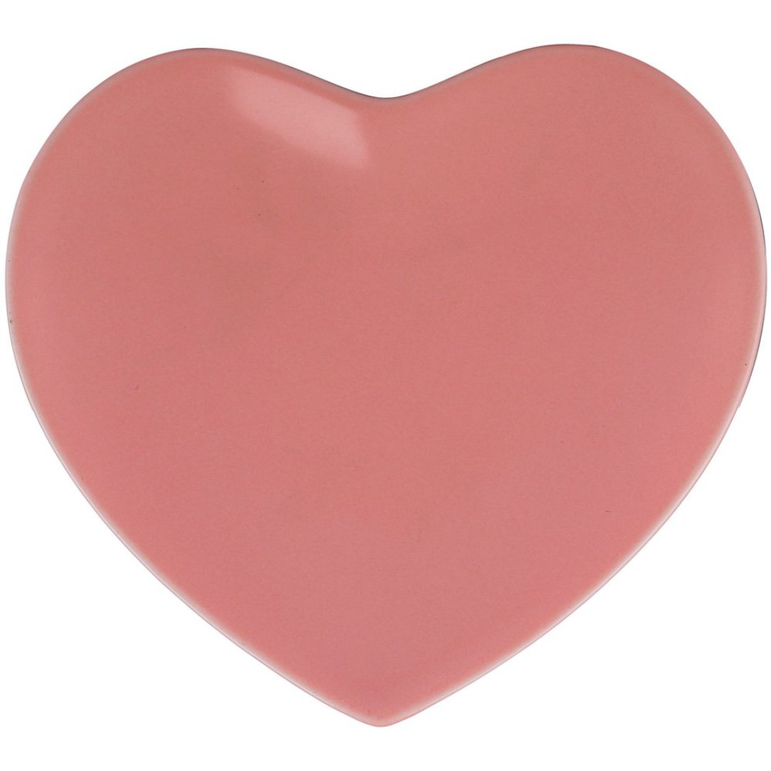 Imagem ilustrativa para Petisqueira coração em porcelana L19xP18xA2cm cor rosa