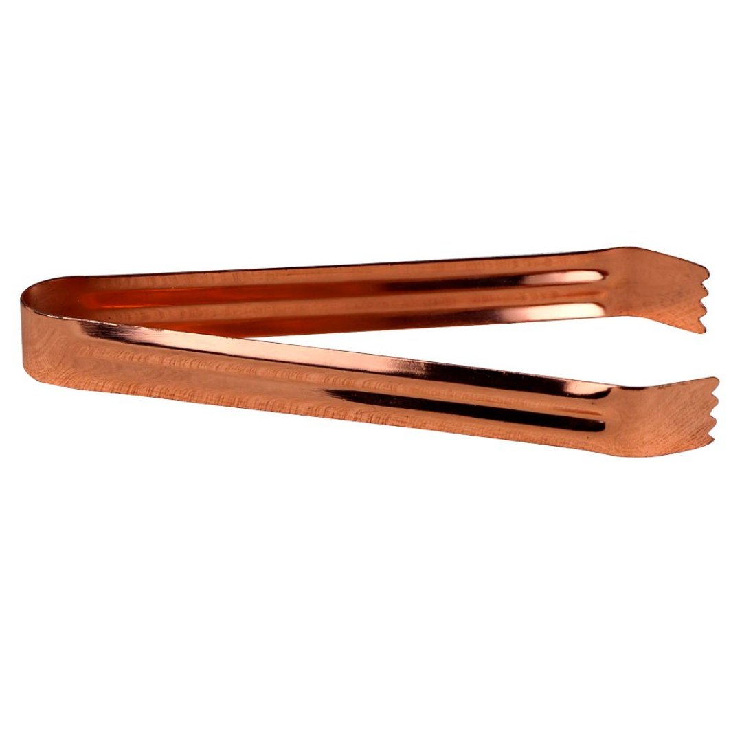 Imagem ilustrativa para Pinça para gelo em aço inox A14,5cm cobre