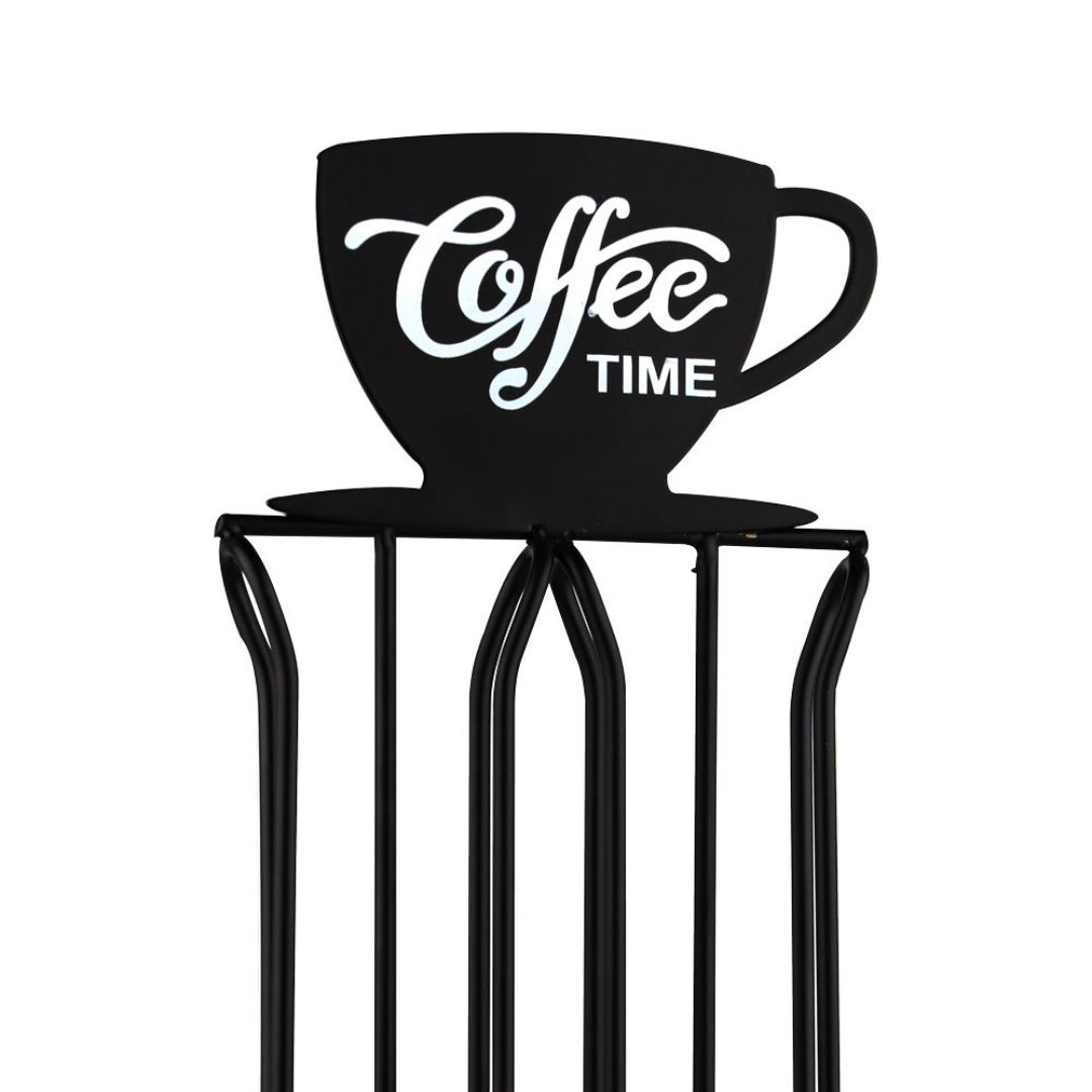 Fotografia para o produto Porta capsulas Cool Black de cafe em metal L15,5xP10xA39,5cm cor preta