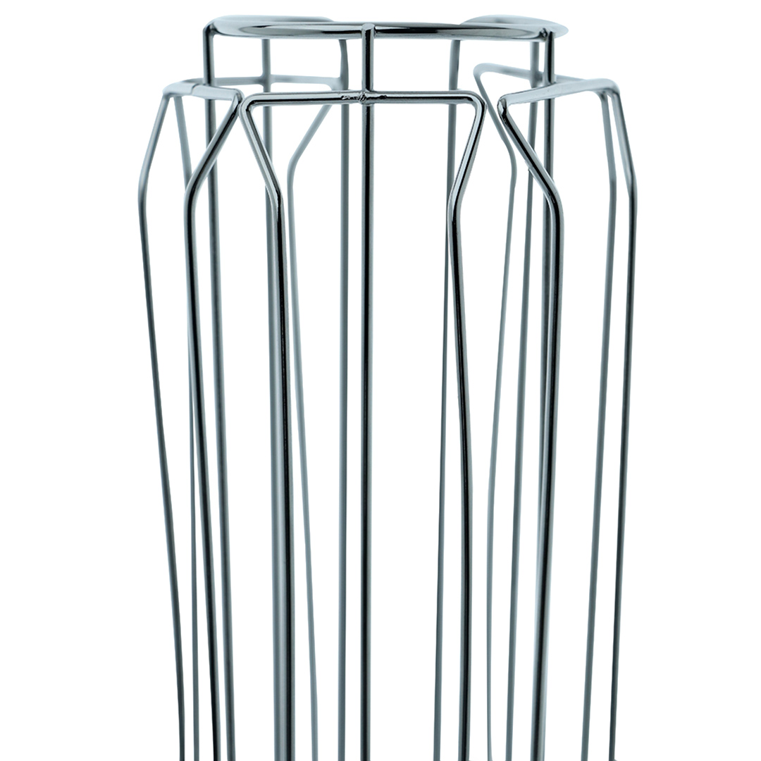 Fotografia para o produto Porta cápsulas de café em metal cromado L12,5xP12,5xA25,7cm