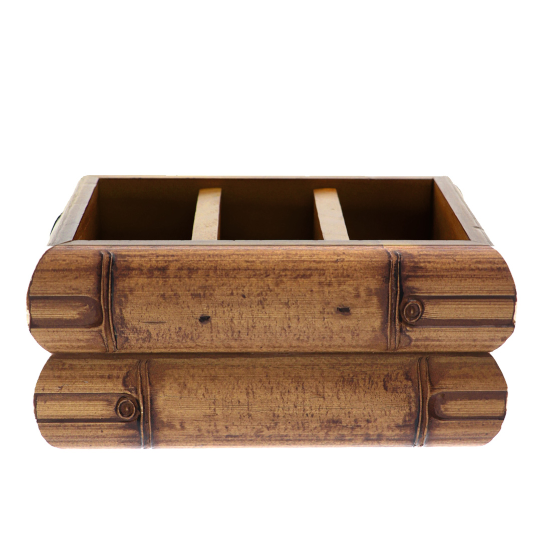 Fotografia para o produto Porta controle remoto de madeira L19XP12.5xA10cm