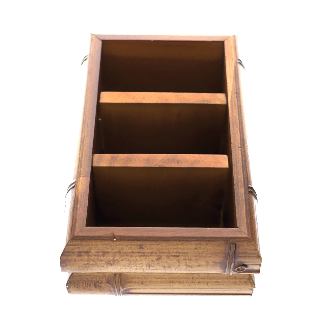 Fotografia para o produto Porta controle remoto de madeira L19XP12.5xA10cm