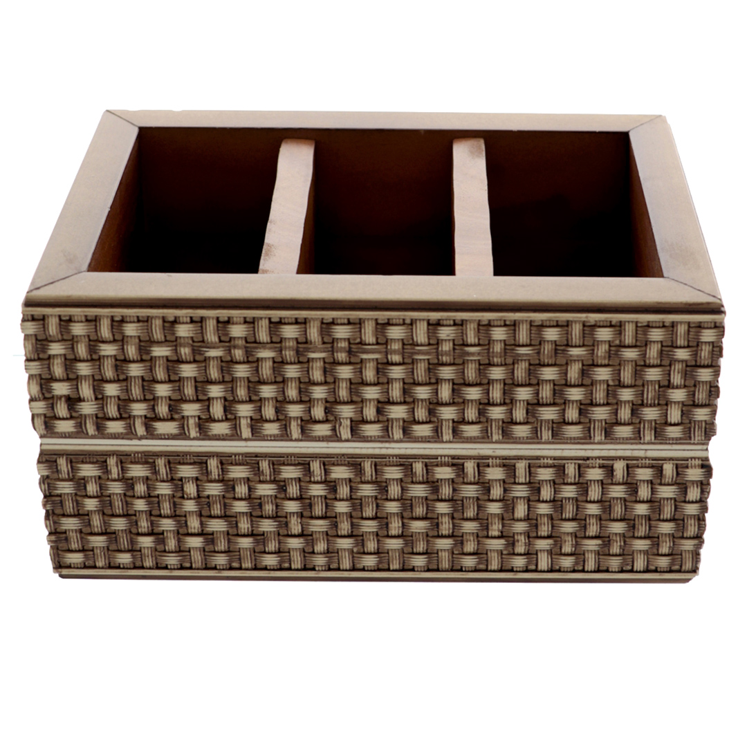 Fotografia para o produto Porta controle remoto de madeira L19xP12.5xA10cm