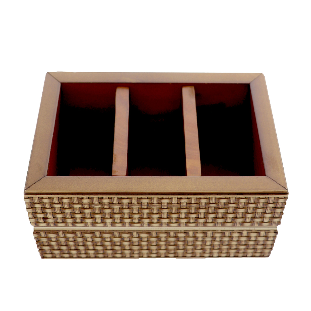 Fotografia para o produto Porta controle remoto de madeira L19xP12.5xA10cm